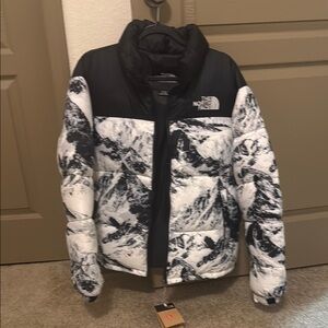 The North Face Monochrome Mountain Print Jacket